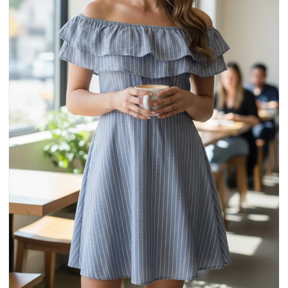 brown midi dress wedding guest Ruffled V-neck Midi Satin Wedding Guest Dress
